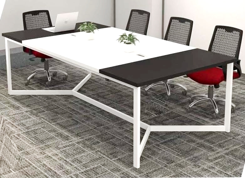 Modern Office Table & Chair Set – MDF & Metal | Custom Furniture BD